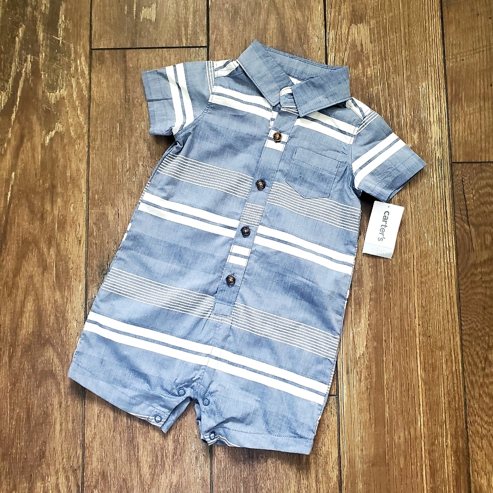 NWT Carter's Striped Romper 18 month